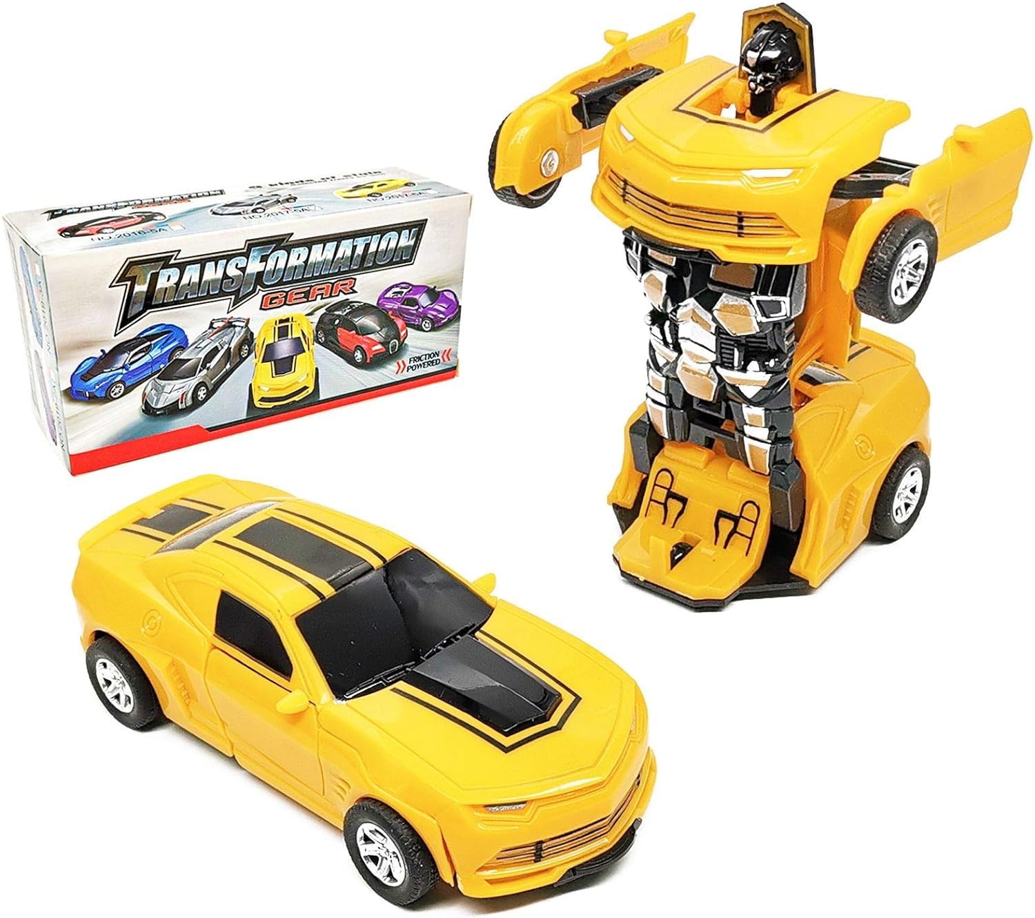 2in1 Automatic Convertible Transforming Robot Car Toy for Kids with Sound