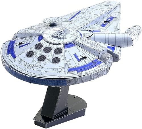 Miniatura 4 de Metal Earth Serie Premium Star Wars Solo Lando's Millennium Falcon 3D Kit de modelo de metal con pinzas Fascinaciones