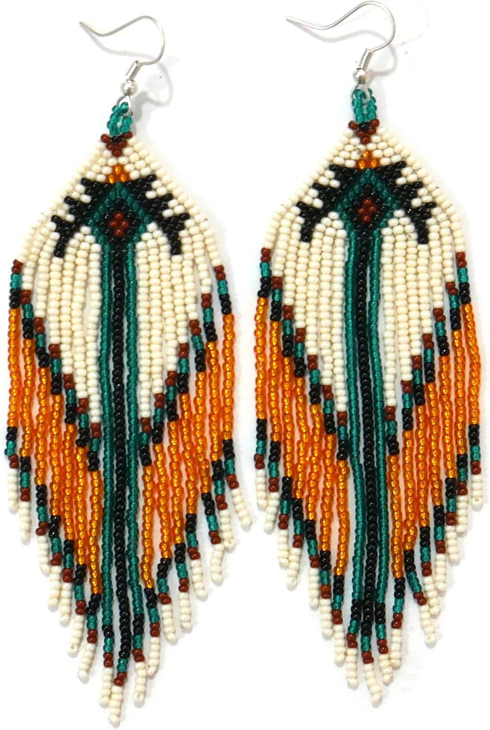 Seed Bead Jewelry: Handmade Native American Style Earrings for Women
