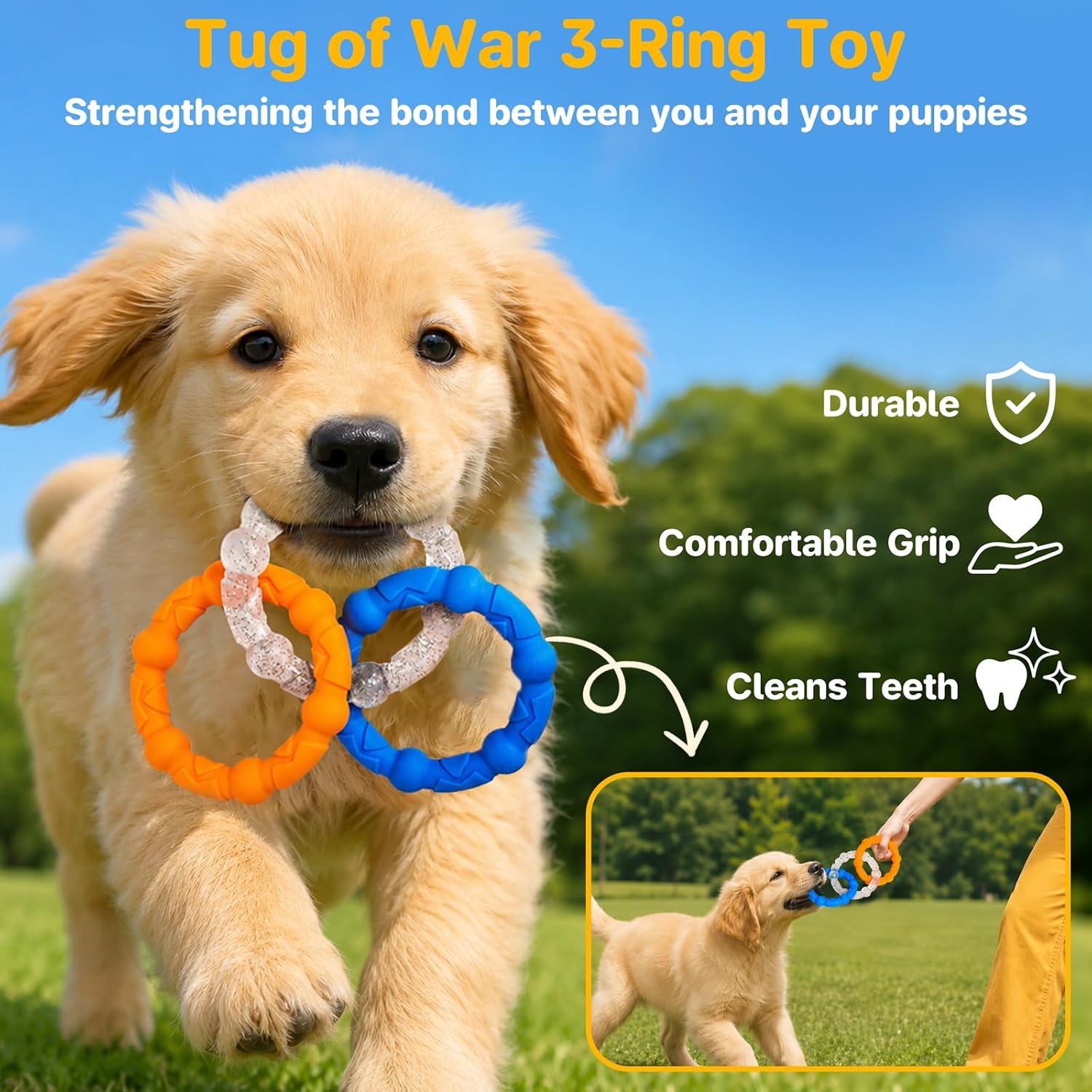 NWK Complete 6-in-1 Puppy Teething Toy Set for Small Breed Dogs — view 6