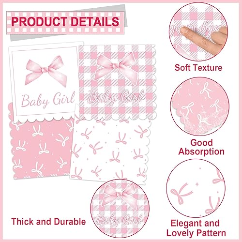 Miniatura 235 de 96 piezas de suministros de fiesta de cumpleaños florales de cumpleaños, platos de papel, servilletas, flores de oro rosa, decoraciones de fiesta