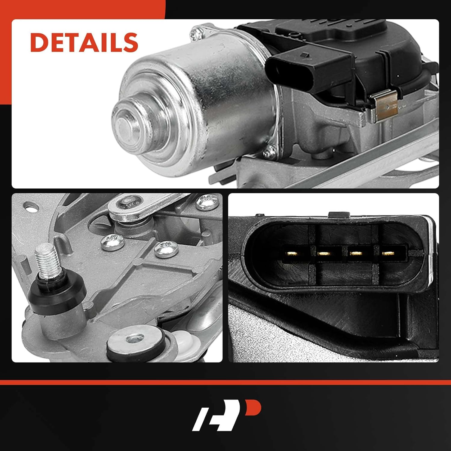 A-Premium Front Windshield Wiper Motor and Linkage Assembly Compatible with Tesla Model 3 2017-2023