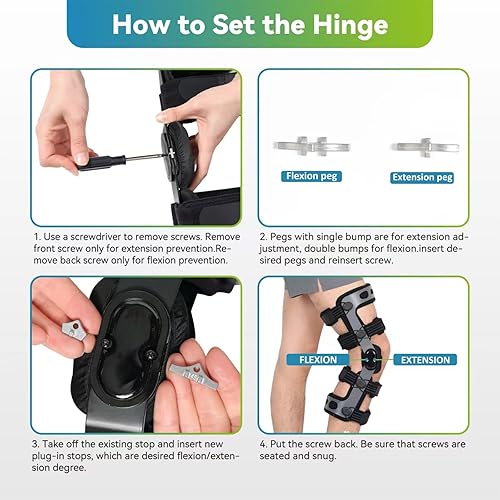 Miniatura 4 de Komzer Rodillera de ACL para lesiones de ligamentos, lesiones deportivas, artritis (OA) y protección preventiva y alivio del dolor de la