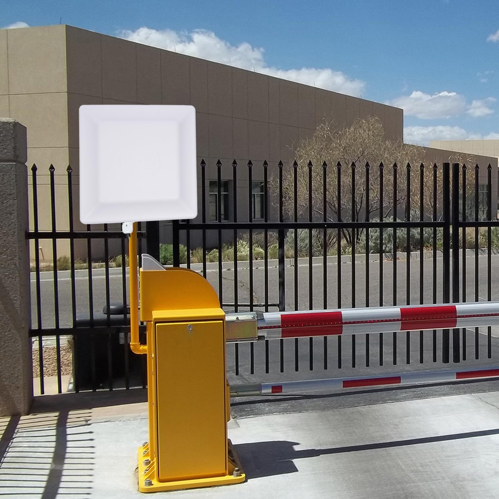 INPAITOO UHF Mid-Range Reader, RFID Long Range with 8DBI Antenna Tag Reader, Supports RS232 RS485 Wiegand Interfaces, 5M Card Reader for Parking Barrier Gate