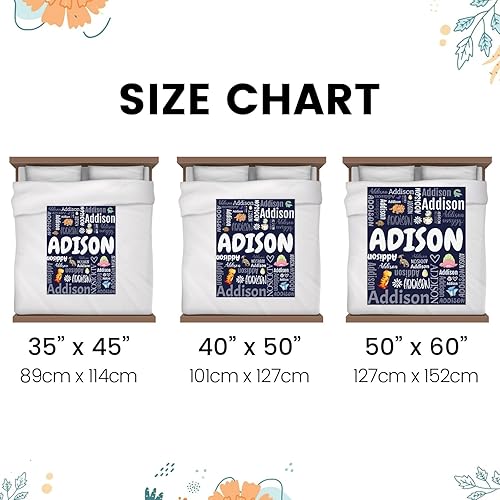 Miniatura 3 de Manta de bebé personalizada con nombre de bebé para niños y niñas, suave estampado de dinosaurio de doble punto, suave, agradable a la piel y el