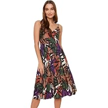 TRENDYOL Women's midi A-line regular fit knitted dress