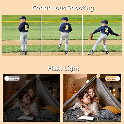 Miniatura 5 de Cámara digital 4K para fotografía de 56 MP con WiFi 2 baterías 32G TF tarjeta, cámara de vlogging 18X zoom digital enfoque automático, cámaras