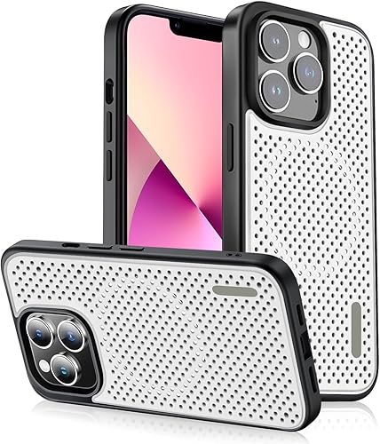Funda protectora completa para iPhone 13 Pro con disipación de calor, carga inalámbrica Magsafe, soporte magnético, antiarañazos, a prueba de