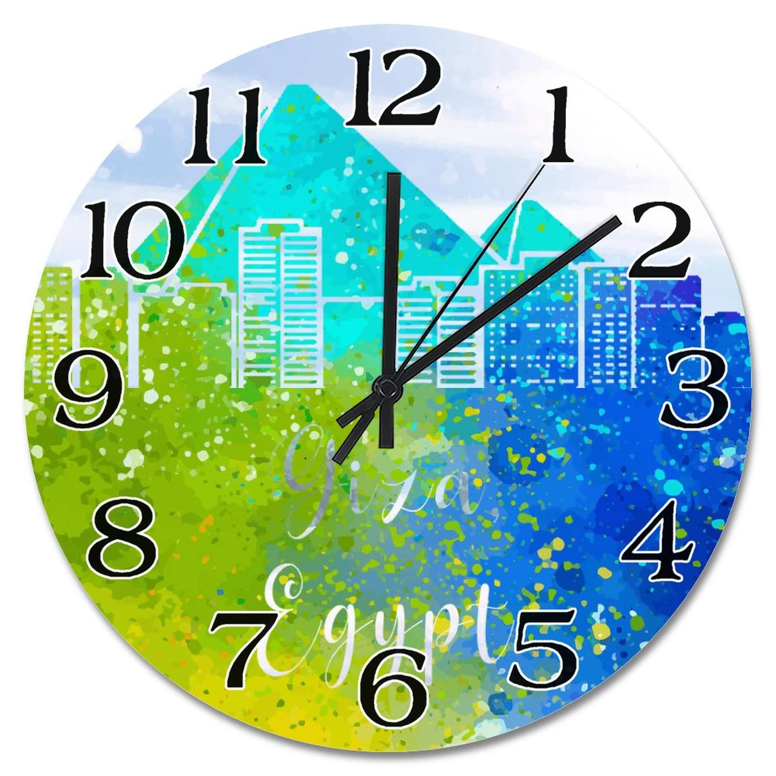 Horloge murale silhouette égyptienne cadeau idéal pour ami étranger