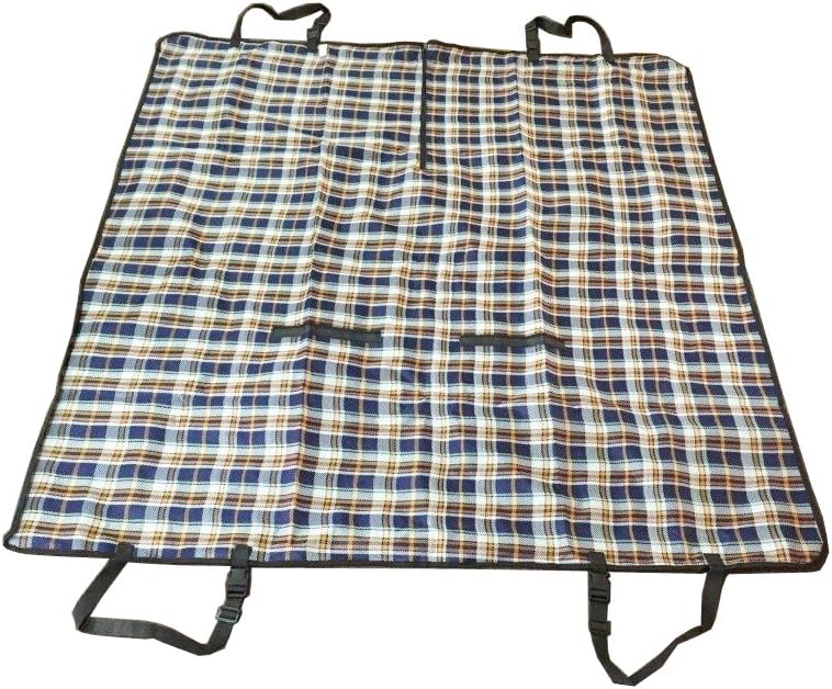 FixtureDisplays® 58.27" W x 55.12" H Car Rear Heavy Duty Waterproof Pet Dog Car Hammock Back Seat Cover Mat12233 12233
