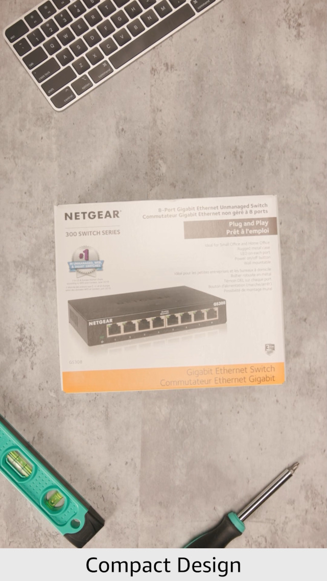 NETGEAR 8-Port Gigabit Ethernet Unmanaged Switch (GS308)