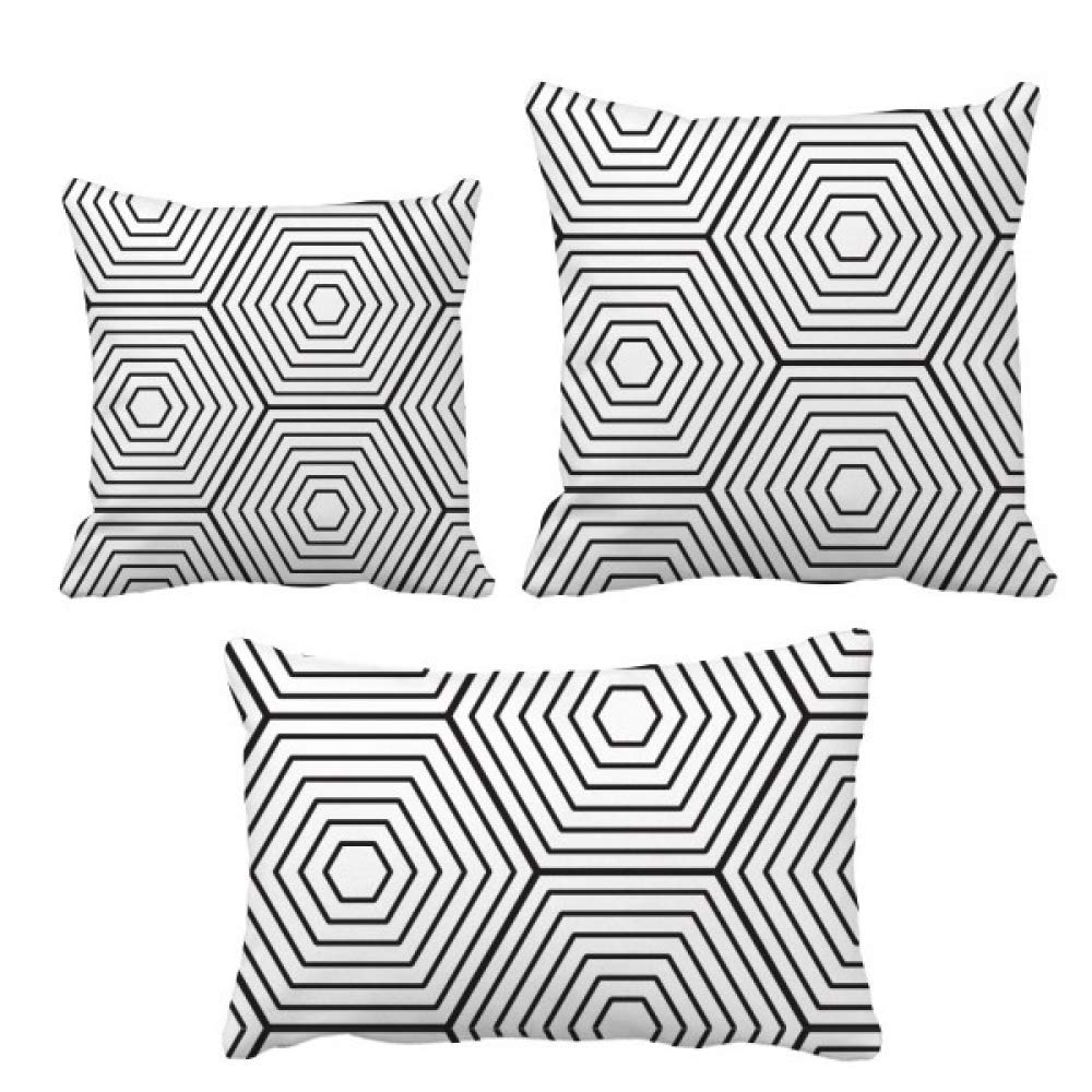 Housse de coussin hexagonale motif grain DIYthinker pour salon élégant