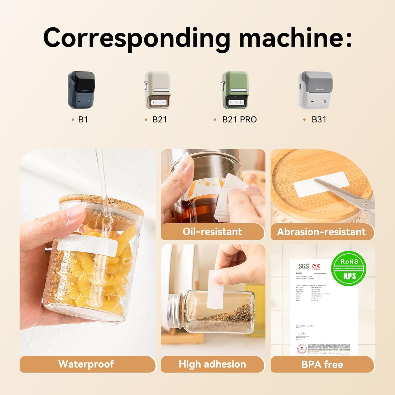 NIIMBOT 3 Rolls Switch Labels for B1 B21 B3S B21Pro Label Maker, Light Switch Labels Stickers for House/School/Office