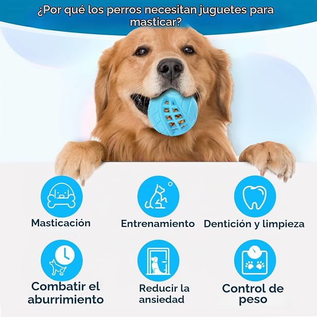 Foto 5 de 8 de Nobleza Pelota Perros, Pelota de Juguete para Perros, Dispensador de Aperitivos Interactivo Mascotas