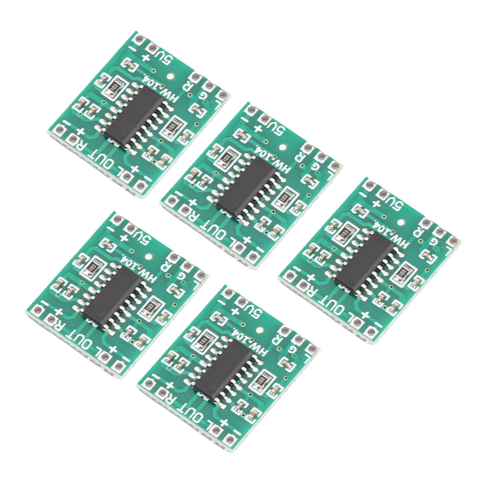 Lot De 5 Mini Amplificateurs PAM8403 Stéréo 3W+3W – Module Audio DC 5V Avec Potentiomètre Pour Bricolage Portable
