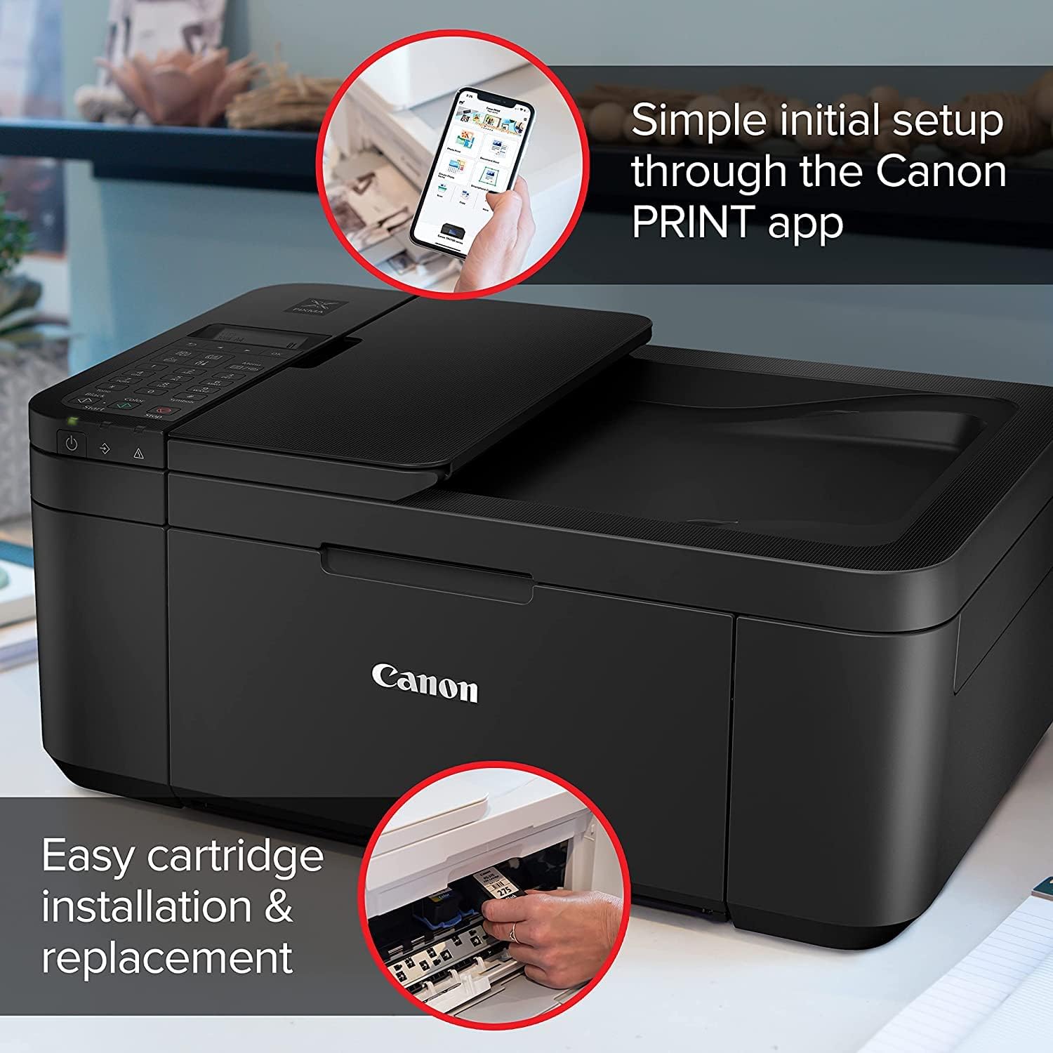 Easy cartridge installation in Canon PIXMA TR4720