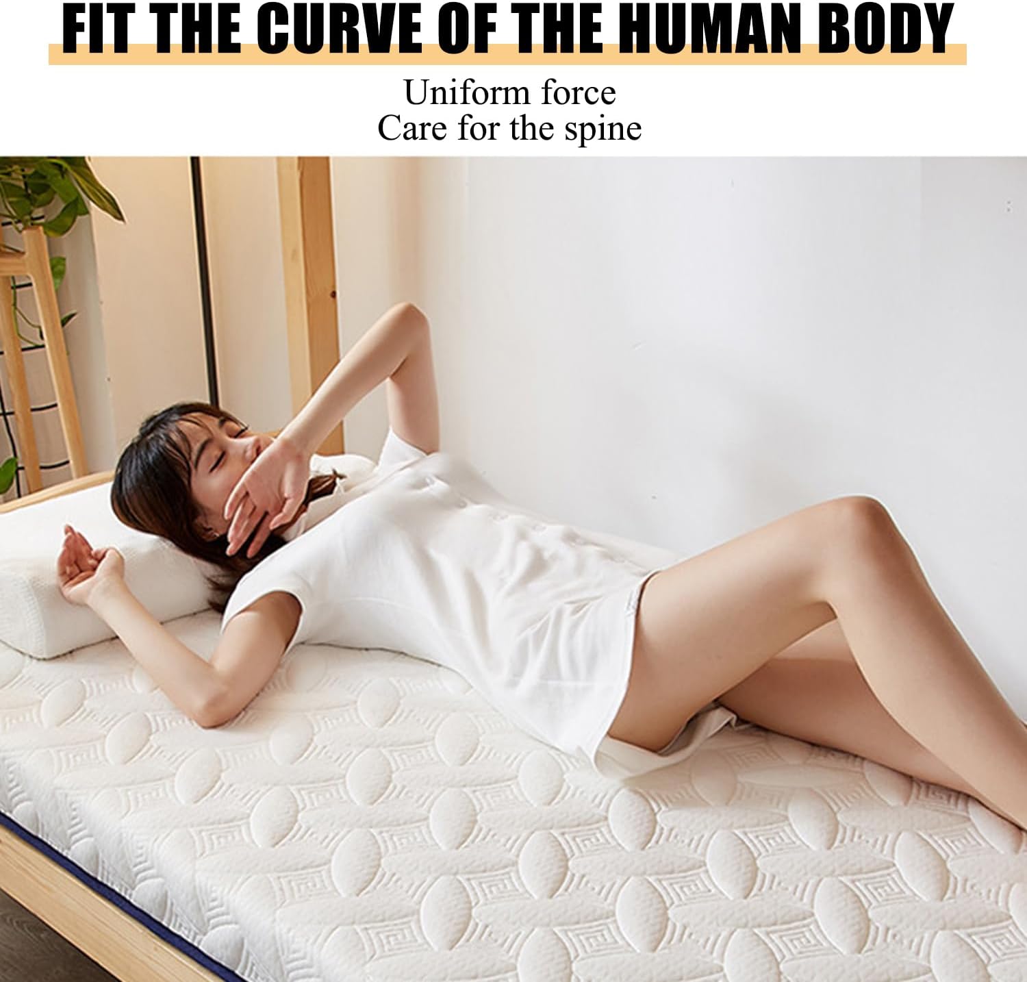 Grey/9cm,80x200cm, Latex Futon Mattress Topper Traditional Floor Mattress Pad with Elastic Band Quilted Mattress Pad Cover 5Cm/9Cm Thick Camping Mattress Sleeping Pad for Dormitory