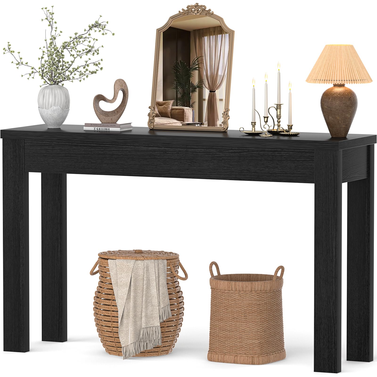 Armocity Console Table for Entryway, 47 inch Farmhouse Sofa Table