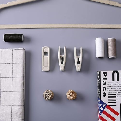 Miniatura 8 de Trgowaul Clips de terciopelo ganchos de terciopelo clips de terciopelo clips de dedos fuertes perfectos para perchas de terciopelo fino 20 unidades