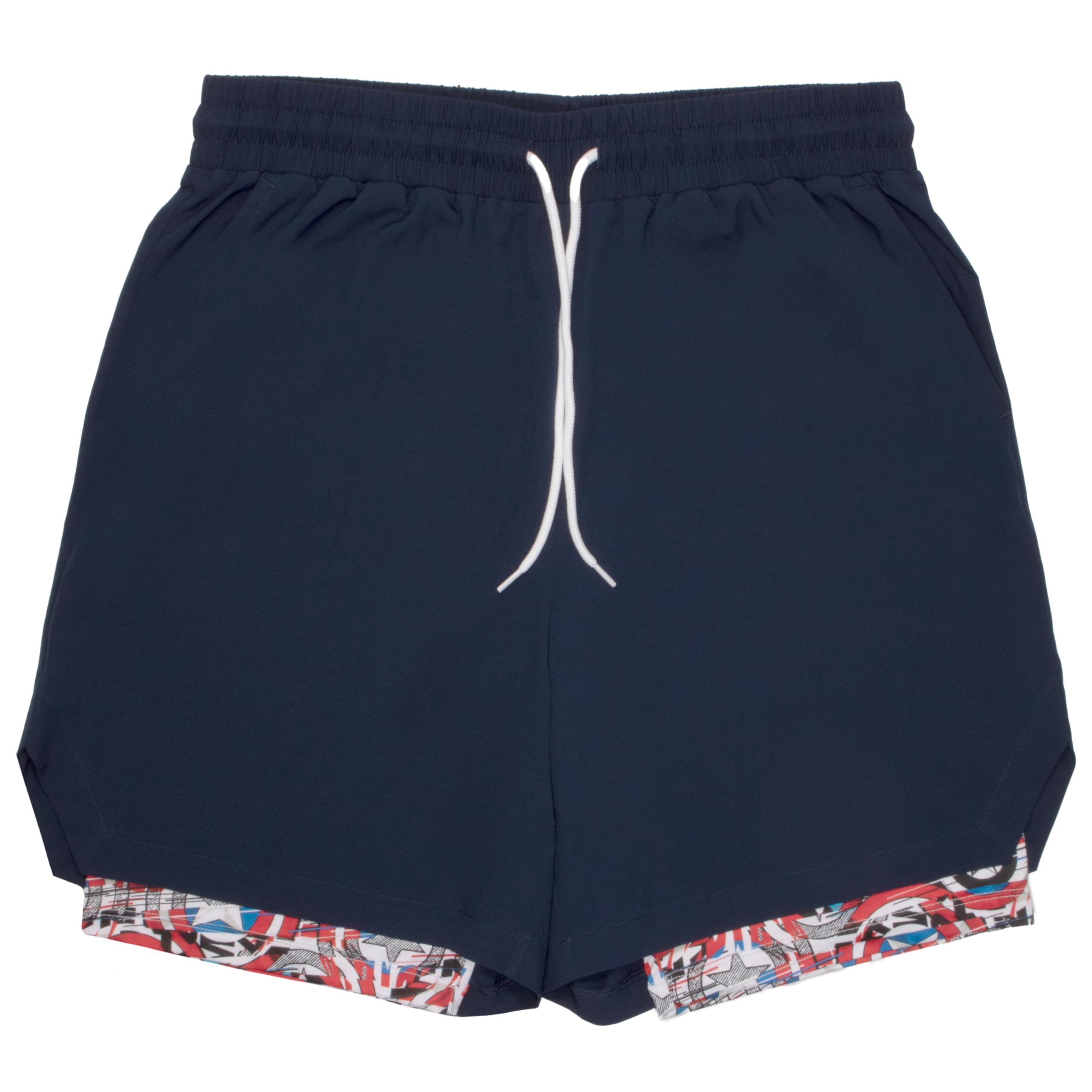 Marvel Deadpool Spider-Man Captain America Running Shorts Workout Shorts for Men 2-in-1 Shorts Sports Shorts with Pockets