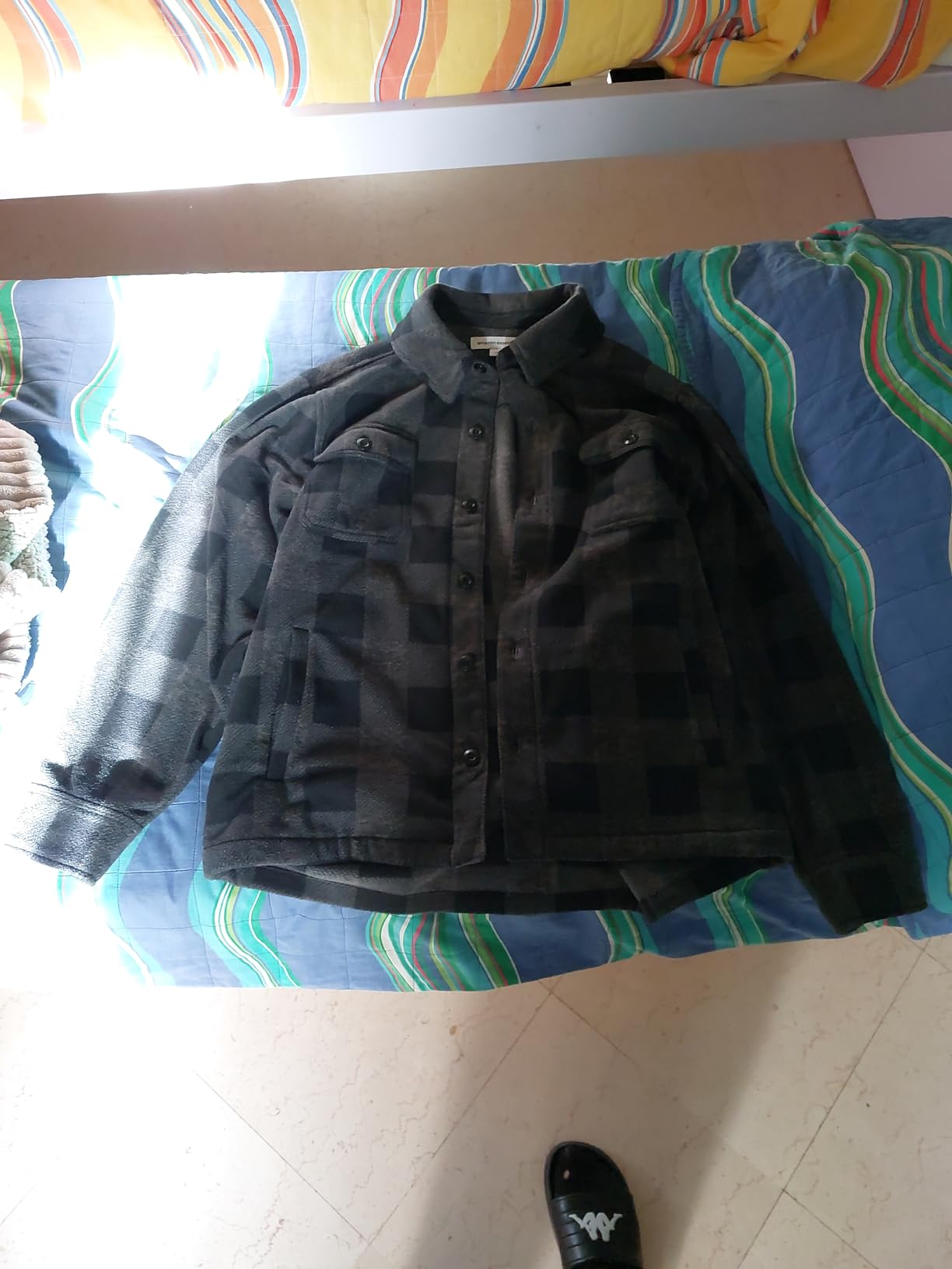 Camicia A Scatto Quiksilver Uomo &ndash; Flanella In Pile Quadretti Gialla, Taglia M