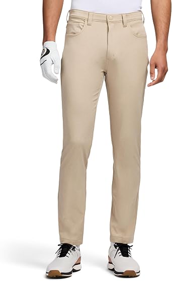 Izod Mens Swingflex Performance Stretch Dobby 5 Pocket Straight Leg Pant