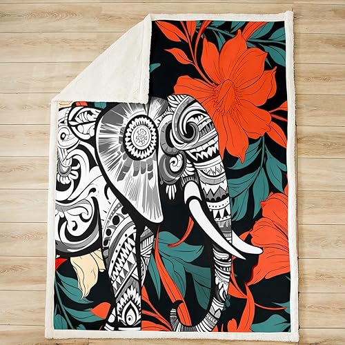 Miniatura 7 de Manfei Manta de forro polar con temática de animales en 3D, manta de cama con estampado de rayo blanco para niños, adolescentes, decoración de