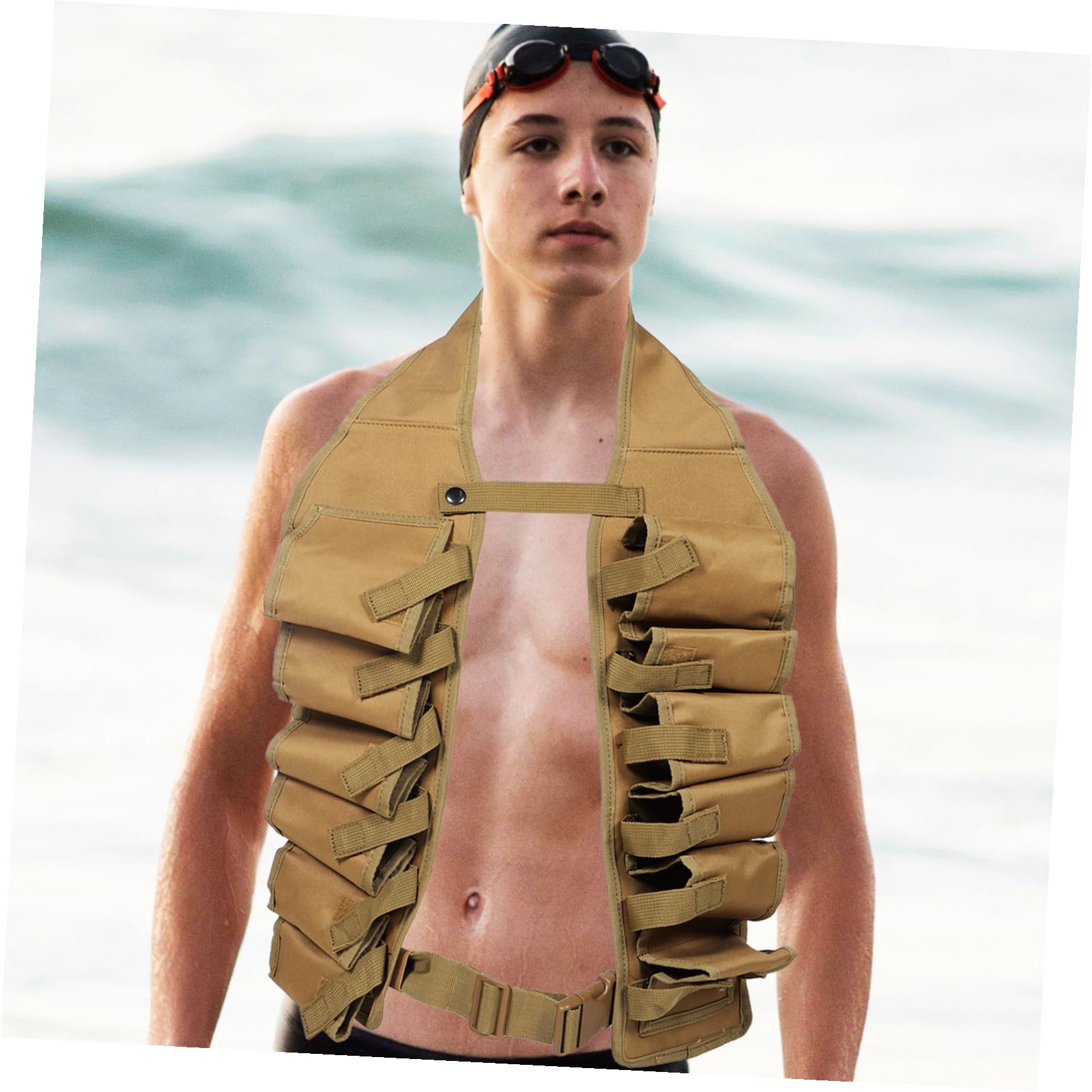 VICASKY Ceinture Porte-bière Extérieur Accessoires pour Bière Ceinture Ajustable pour Fêtes et Randonnées
