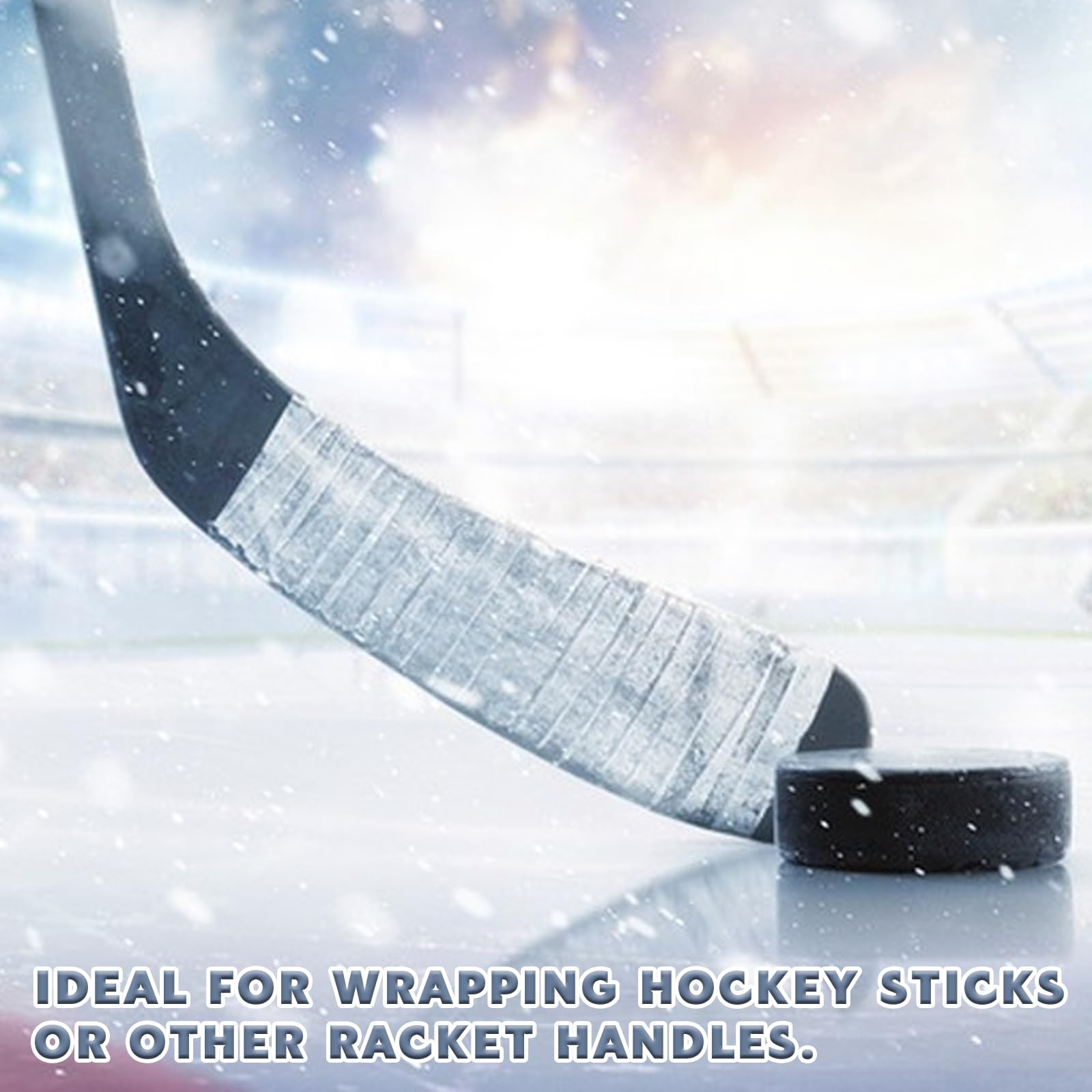 2 Rollos Cinta Palo Hockey Cinta Hockey Stick Cinta de Hockey Autoadhesivas 2,5cmx25m Cinta de Tela para Hockey, Cinta Adhesiva Hockey para Golf, Tenis, Bádminton (Blanco)