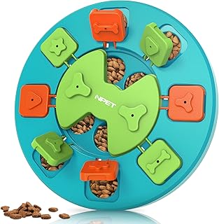 NPET Dog Puzzle Toy, Interactive Dog Toys Dog Enrichment Toys, IQ Training & Mental Enrichment Pet Toys for Small & Medium Dogs (Green, Level 2)