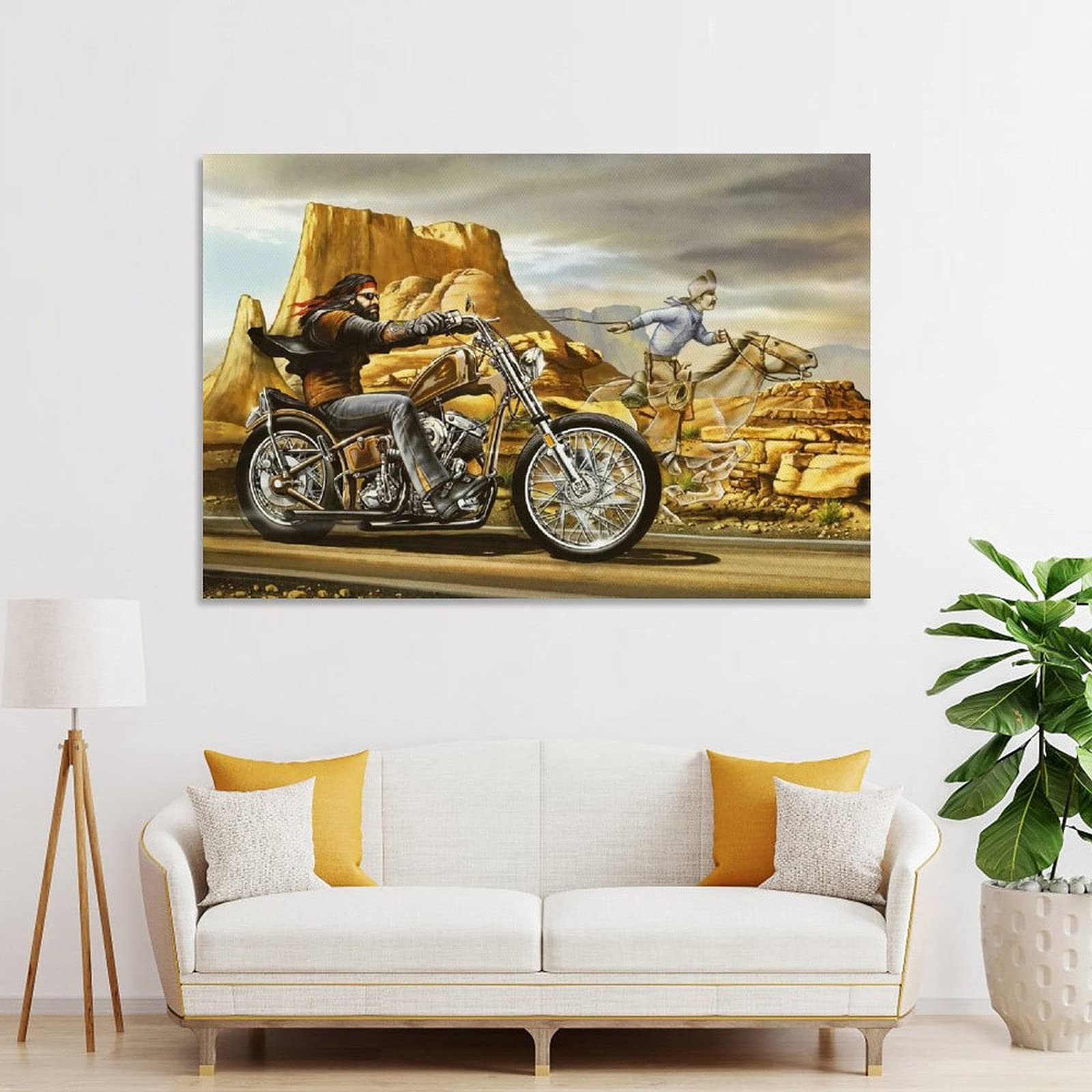 Amazon｜Wugod David Mann オートバイアート バイクショー プリント