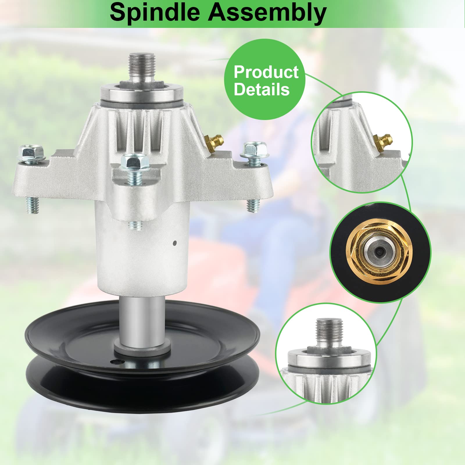 Spindle Assembly Troy Bilt Pulley Replacement Spindle Atd Cub