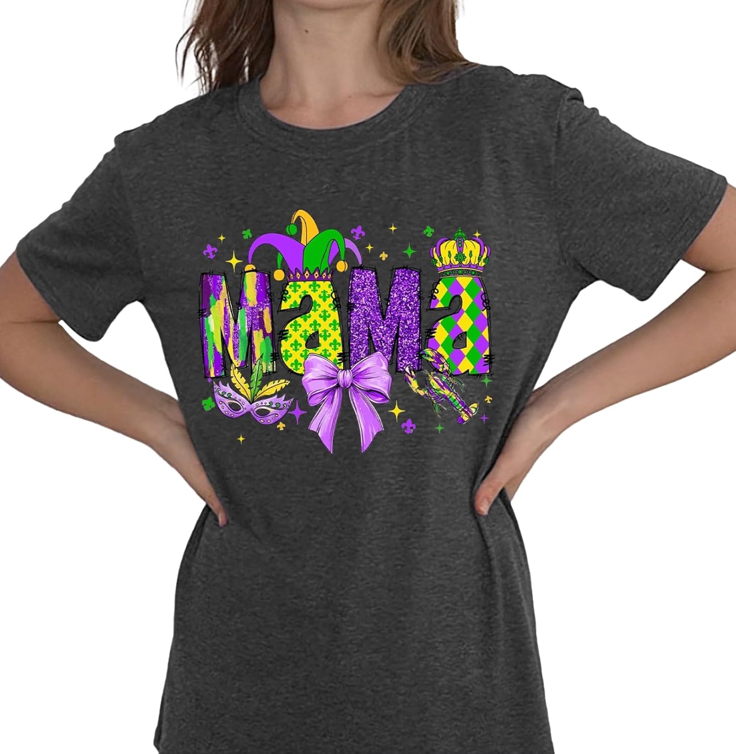 Womens Valentines Shirt -Pink Love Heart Graphic Tshirts Funny Teen Girl's Holi Vacation Casual Outfit Pink - Image 4