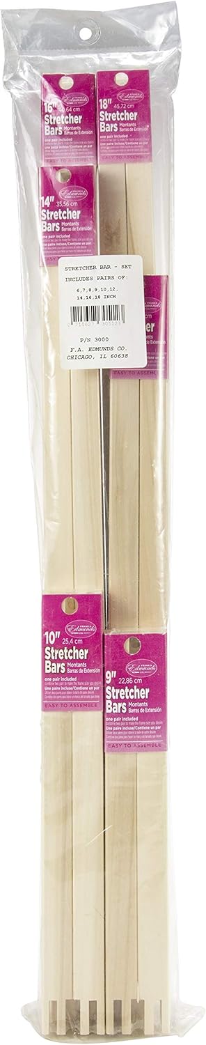 Frank A. Edmunds 9 Pair Stretcher Bar Set,,Assorted Sizes