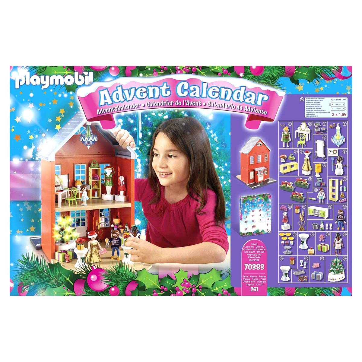 PLAYMOBIL 70383 - Calendrier de l’Avent Géant : Nöel en Famille