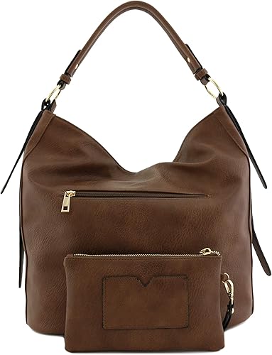 Miniatura 5 de Fashion Puzzle - Juego de 2 bolsas, bolso hobo de piel sintética extra grande con bolsa pequeña