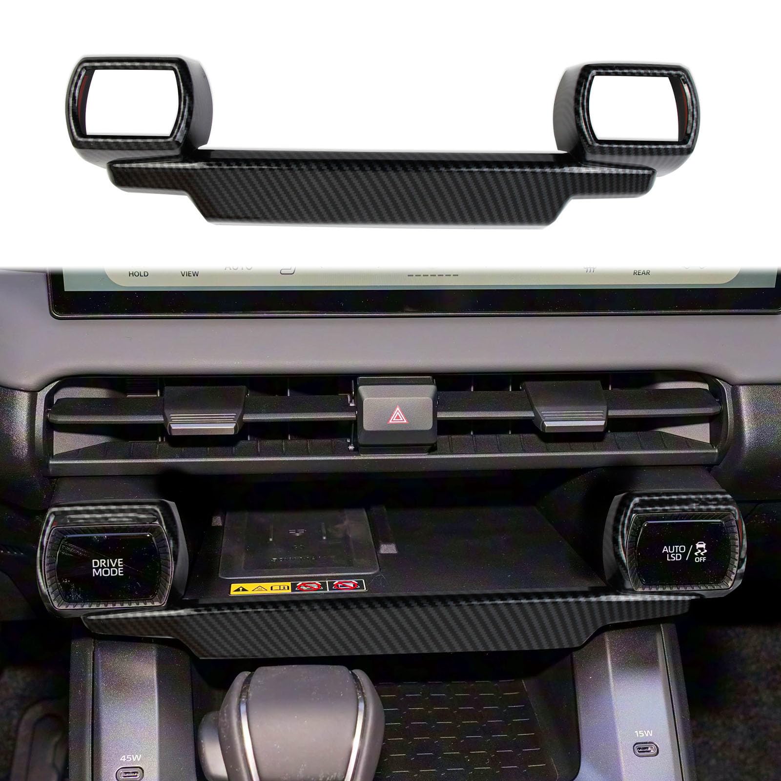 Amazon.com: Fewshaw Carbon Fiber Style Centre Console Drive Button