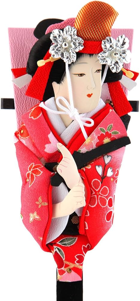 羽子板　道成寺 Amazon | 羽子板 久月 豆羽子板 道成寺 6寸 屏風付 h301-kcp