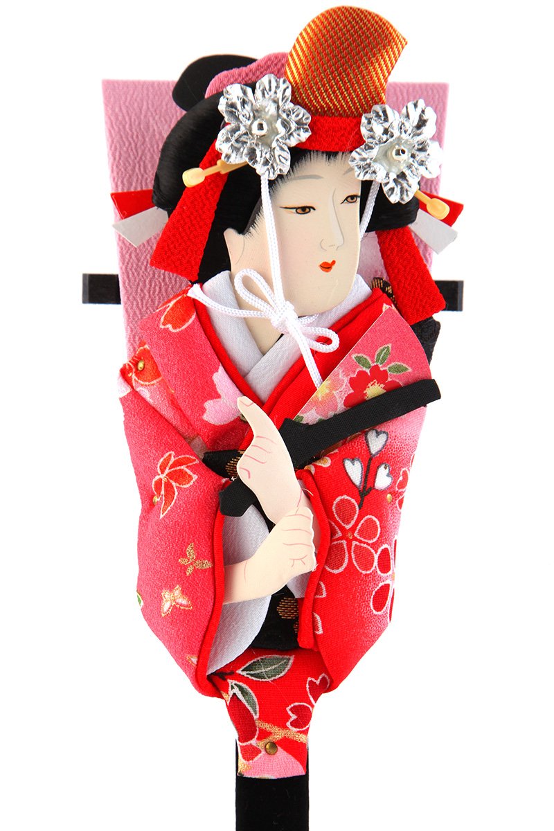 Amazon | 人形屋ホンポ 羽子板 久月 豆羽子板 道成寺 6寸 屏風付 h301