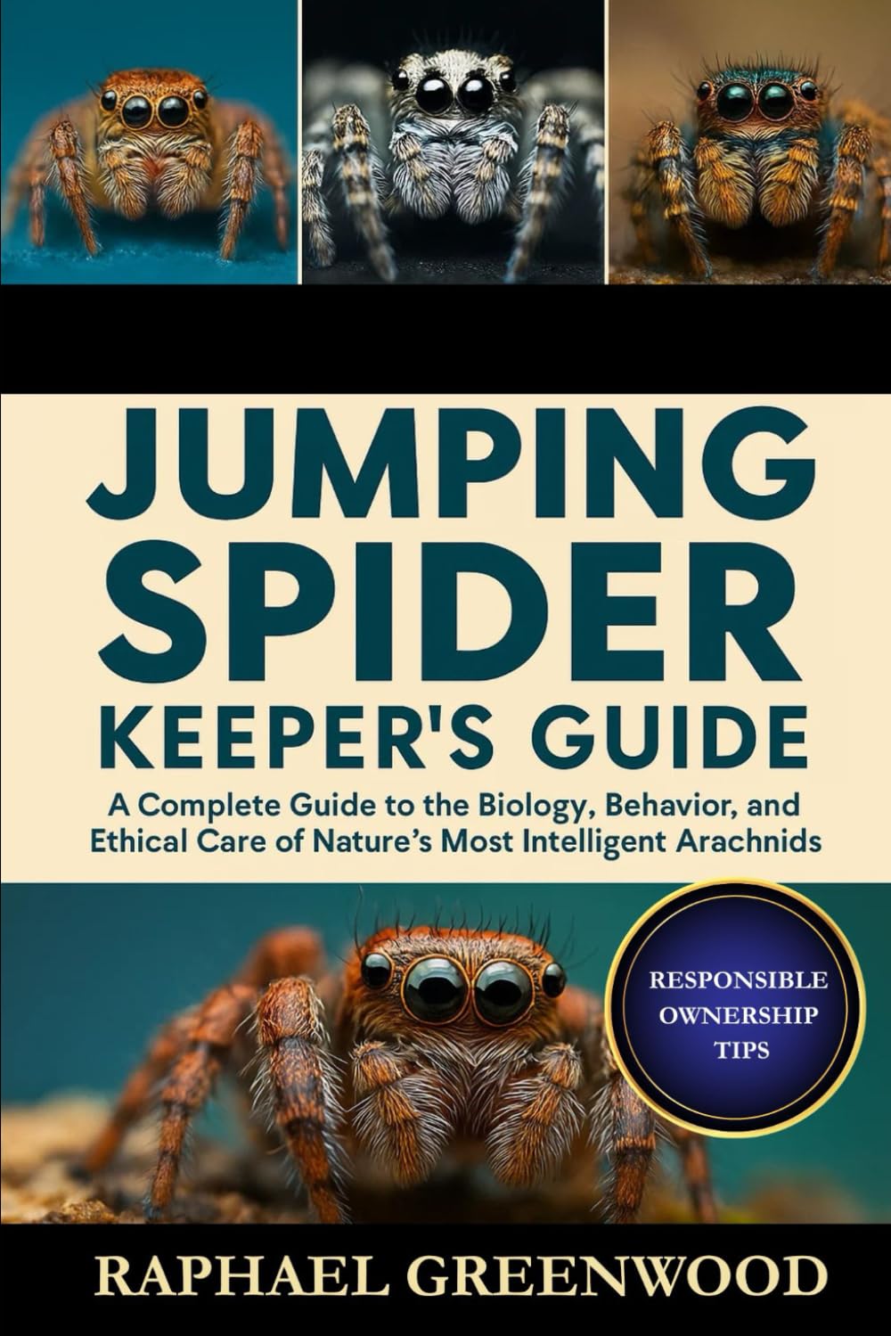 JUMPING SPIDER KEEPER'S GUIDE: A Complete Guide to the Biology, Behavior, and Ethical Care of Nature’s Most Intelligent Arachnids