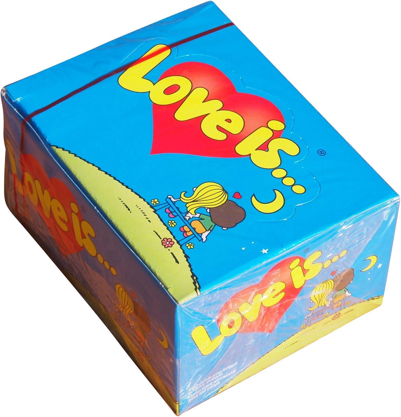 Box Strawberry Banana Flavor Taste Love Is Chewing Gum 100 Pcs Super Gift