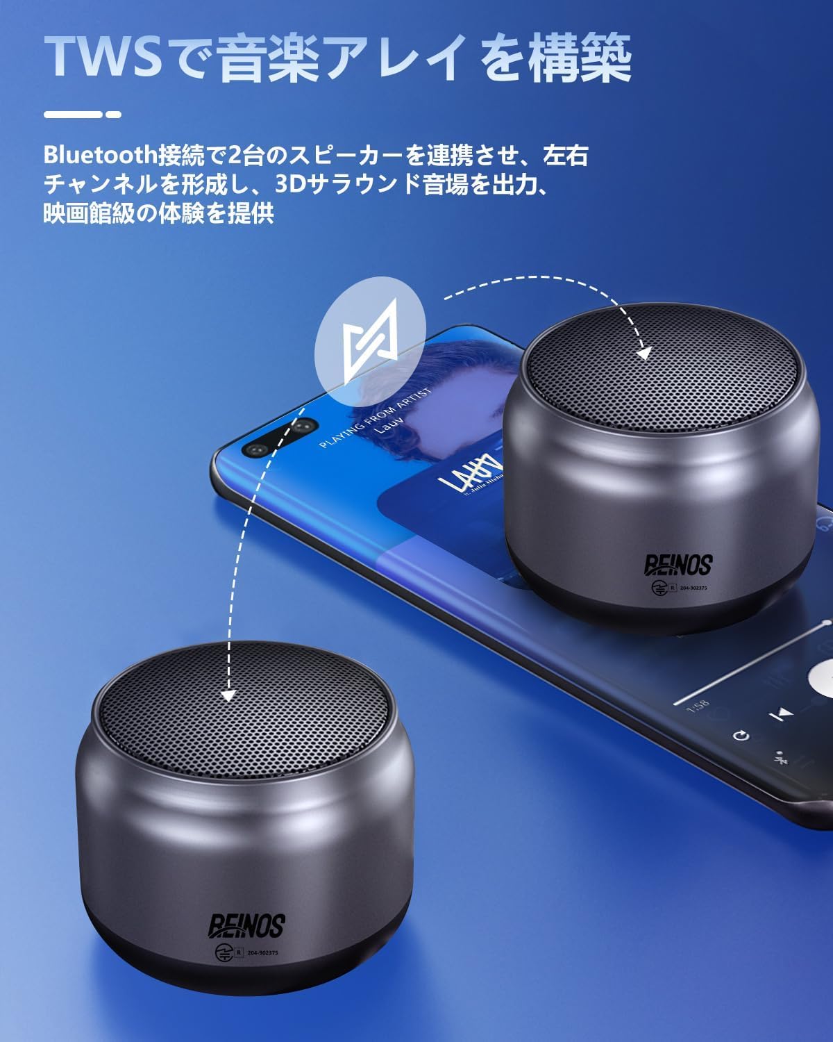 Amazon | 【2025革新モデル·重低音進化】Bluetooth スピーカー IPX7