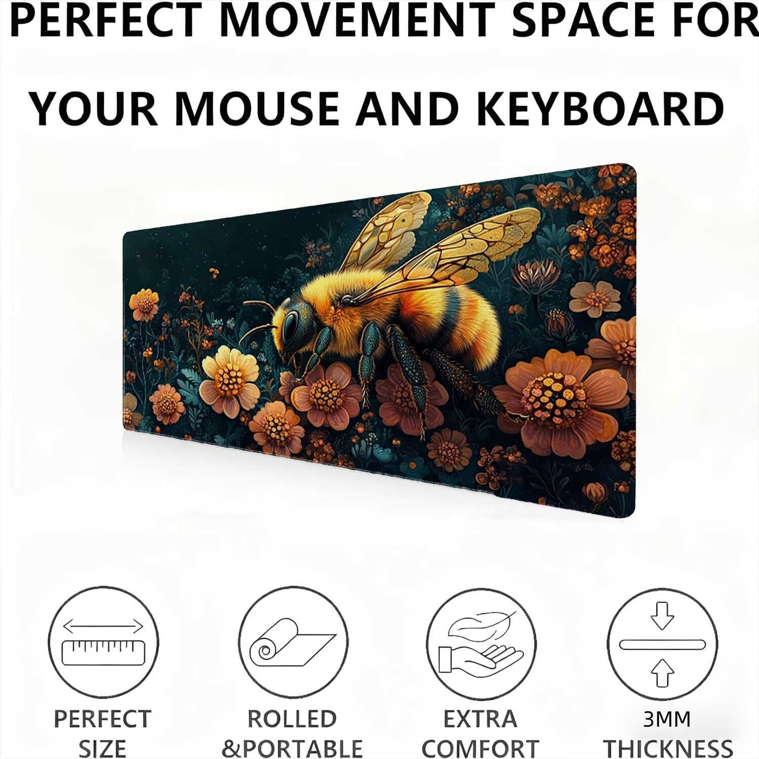 Podkładka pod mysz, podkładka pod mysz XXL 1200 x 600 podkładka pod mysz dla graczy, wodoodporna gumowa podstawa, duża podkładka pod mysz do gier na biurko zszyte krawędzie wodoodporna antypoślizgowa