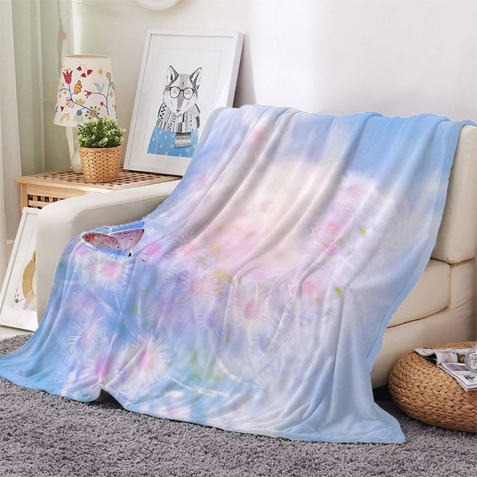 Flauschige Kuscheldecke 130x150 Cm – Weiche Fleecedecke Für Sofa, Bett Und Couch, Waschbar, Als Geschenk