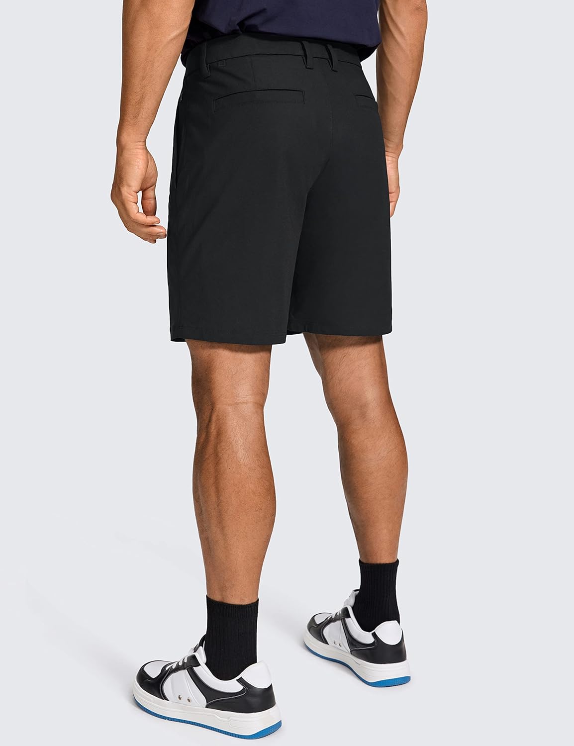 CRZ YOGA Men's All Day Comfy Golf Shorts - 7"/9" Stretch Lightweight Flat Front for Casual Work with Pockets
