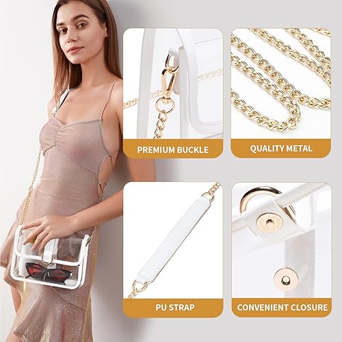 Miniatura 4 de Vorspack Bolso transparente  Bolsa transparente aprobada para estadios para mujeres, para deportes de conciertos