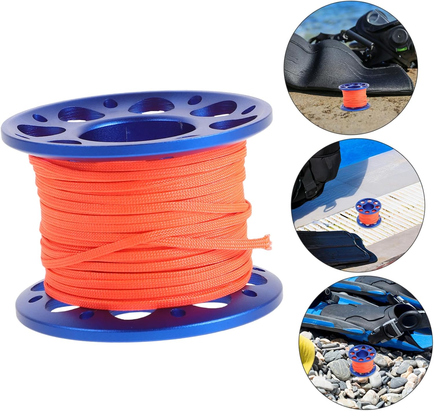 YARNOW Scuba Diving Spool Reel Aluminum Alloy Elephant Wire Pulling Wheel Diving Supplies Line Holder