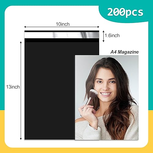 Miniatura 9 de Sobres de polietileno de 6 x 9 pulgadas, 100 unidades, sobres de correo de plástico morado con grosor de 2.4 milésimas de pulgada, bolsas de envío