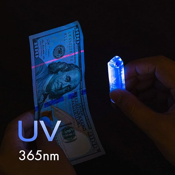 RovyVon 4th Aurora A8 USB-C EDC Flashlight, 90 CRI 5000K | Max 420 Lumen Rechargeable Keychain Light, Momentary On, Lock Mode, Magnet Accessories, For Checking Outdoor(365nm/Red/White)