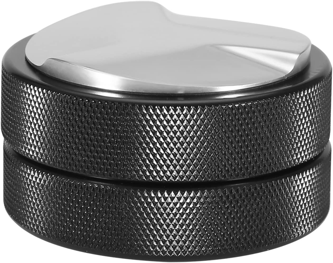 51mm Coffee Tamper, Coffee Distributor Stainless Steel Coffee Tamper Base Coffee Bean Press Tool Pressure Base Tamper Espresso Black for Coffee
